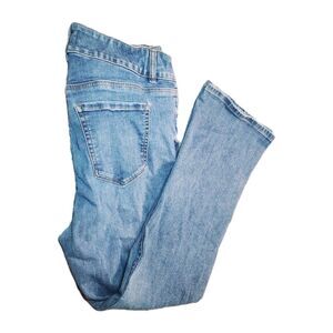 Lane Bryant Womens Blue Wash Denim Straight Leg Jeans Sz 14